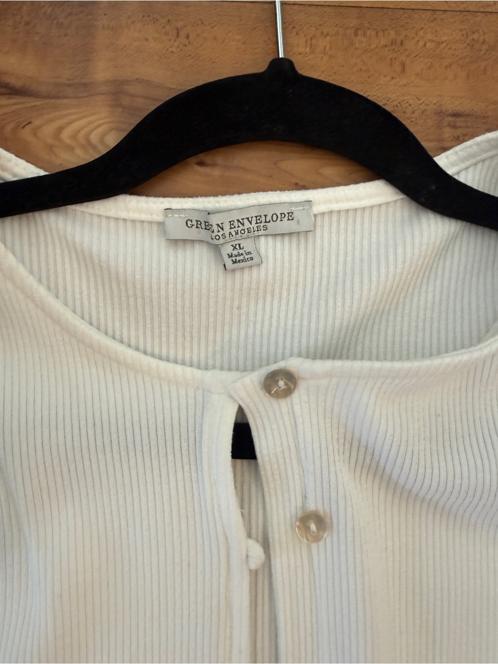 White Ribbed Cardigan - Picture 2 of 4